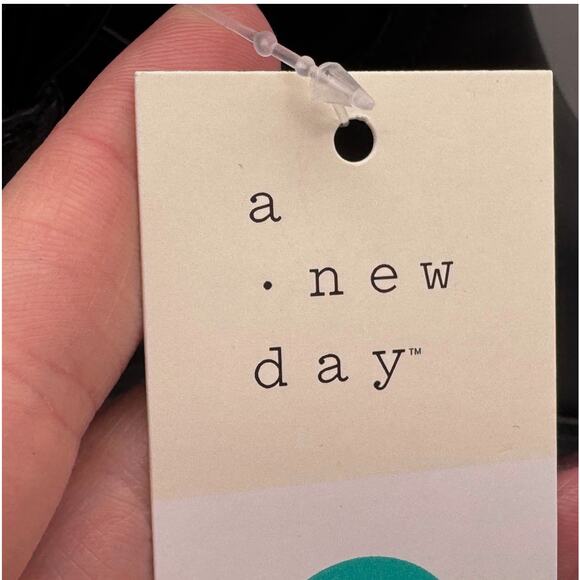 A New Day Boots Womens 6.5 Black Sienna Tall Dress Modern Classic Low Heel - Picture 5 of 6